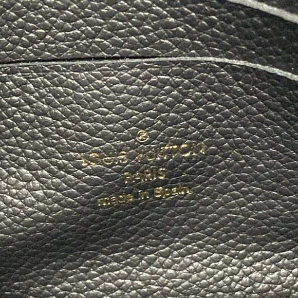 Auth LOUIS VUITTON Pochette Double Zip M68568 Noir Monogram Empreinte - Picture 6 of 16